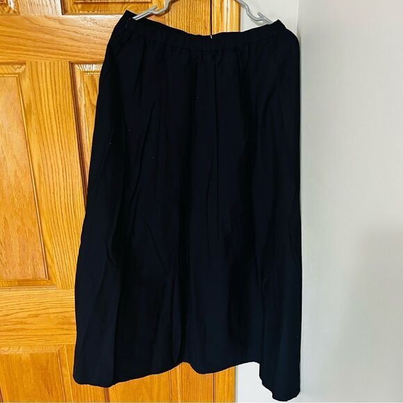 Eileen Fisher Organic Cotton Stretch Poplin Skirt - Picture 7 of 7
